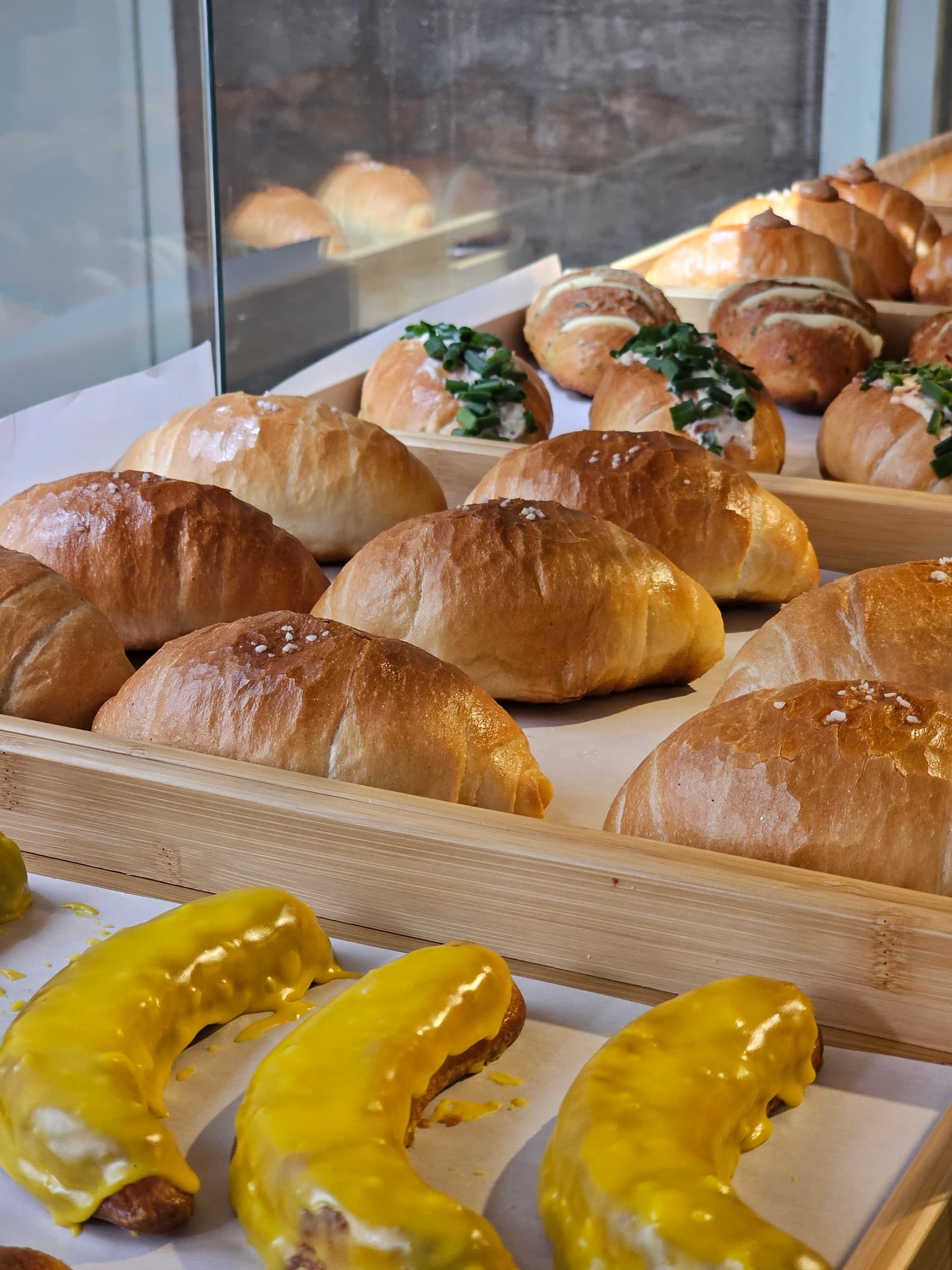 Peanut Cream Salt Bread — PeanutButterBanana Seongsu bakery — baked daily