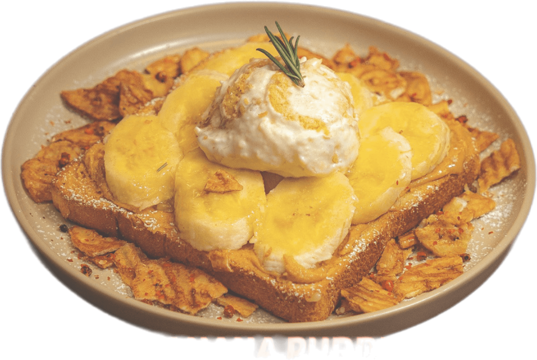 Banana Pudding Toast — PeanutButterBanana Seongsu dessert cafe