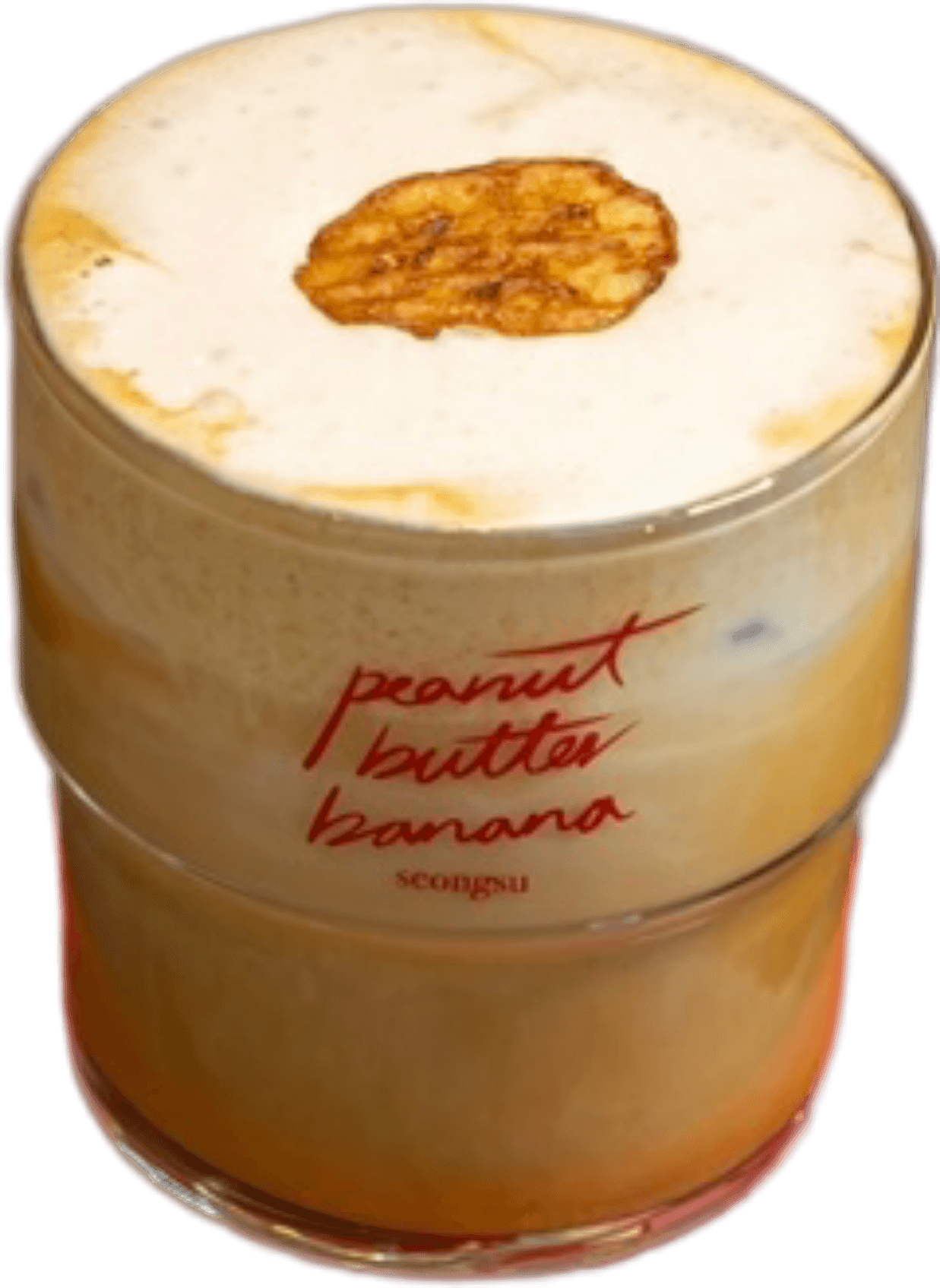 Peanut Butter Banana Cream Latte — PeanutButterBanana Seongsu bakery cafe coffee